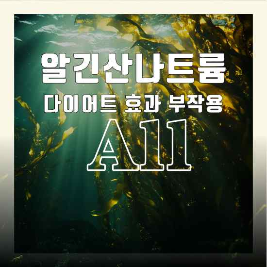 알긴산 나트륨 다이어트 효과 부작용